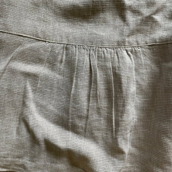 J, Jill Linen Beige Metallic Blend 3/4 Sleeve Button Up Blazer Jacket - Picture 10 of 10